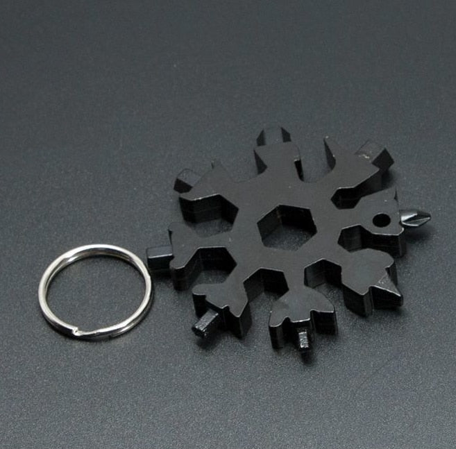 Chave Multifuncional Floco de Neve 18 Em 1 | Snowflake Tool