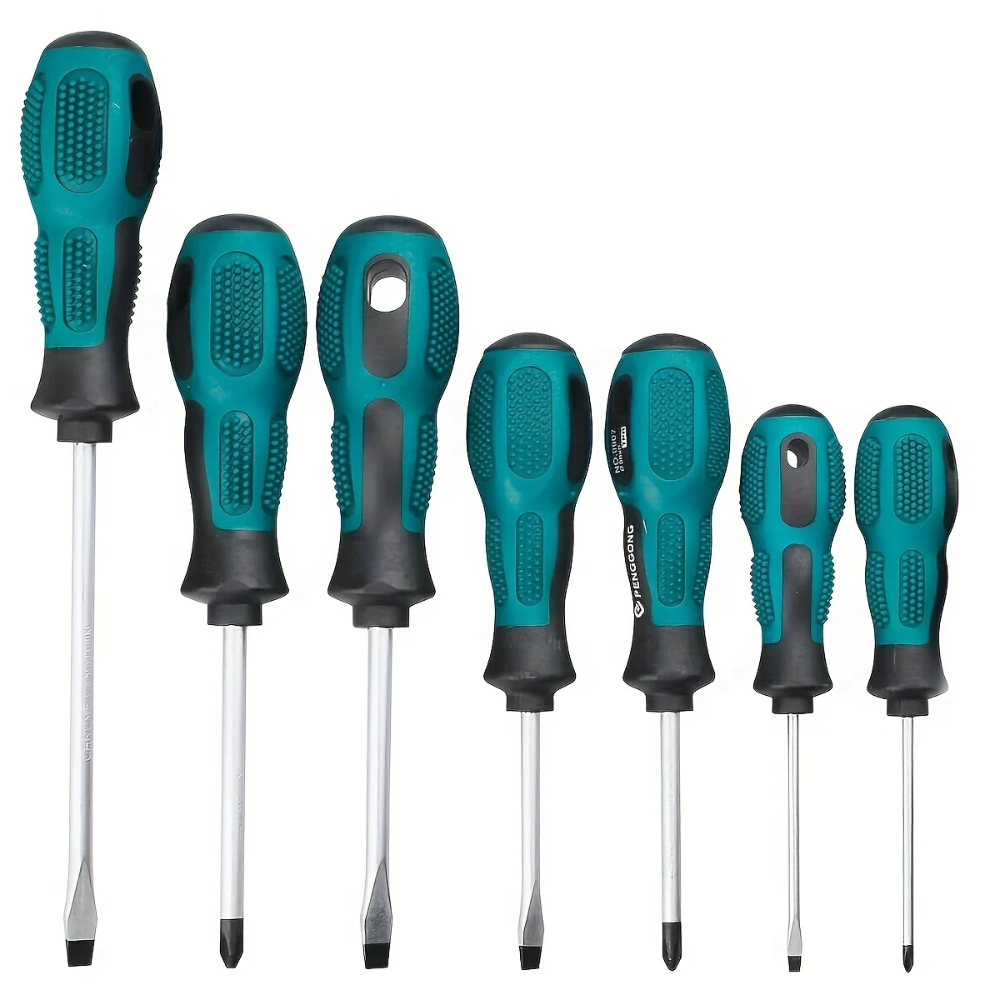 Conjunto com 7 Chaves Fenda e Philips