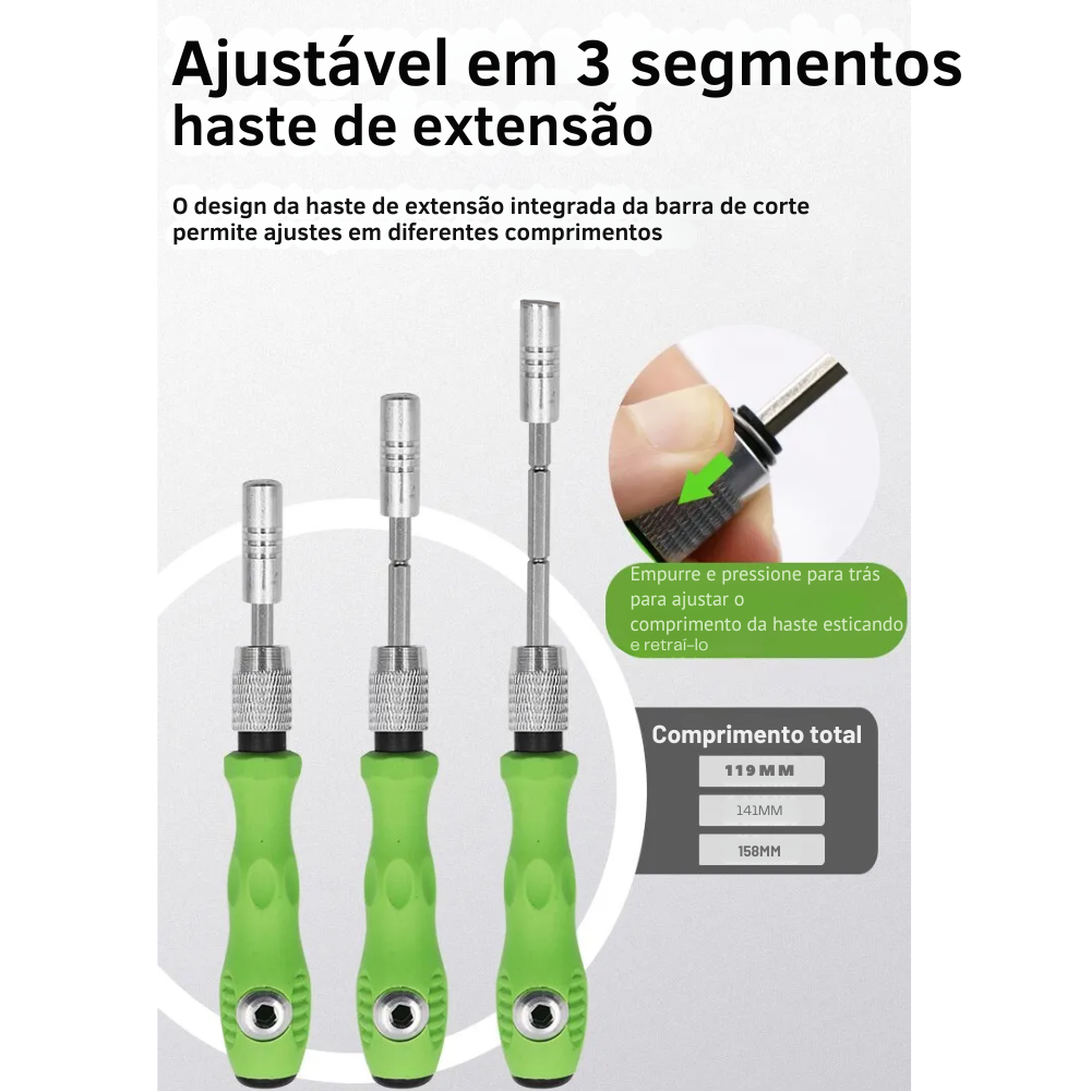 Conjunto de Chave de Fenda 32 Peças