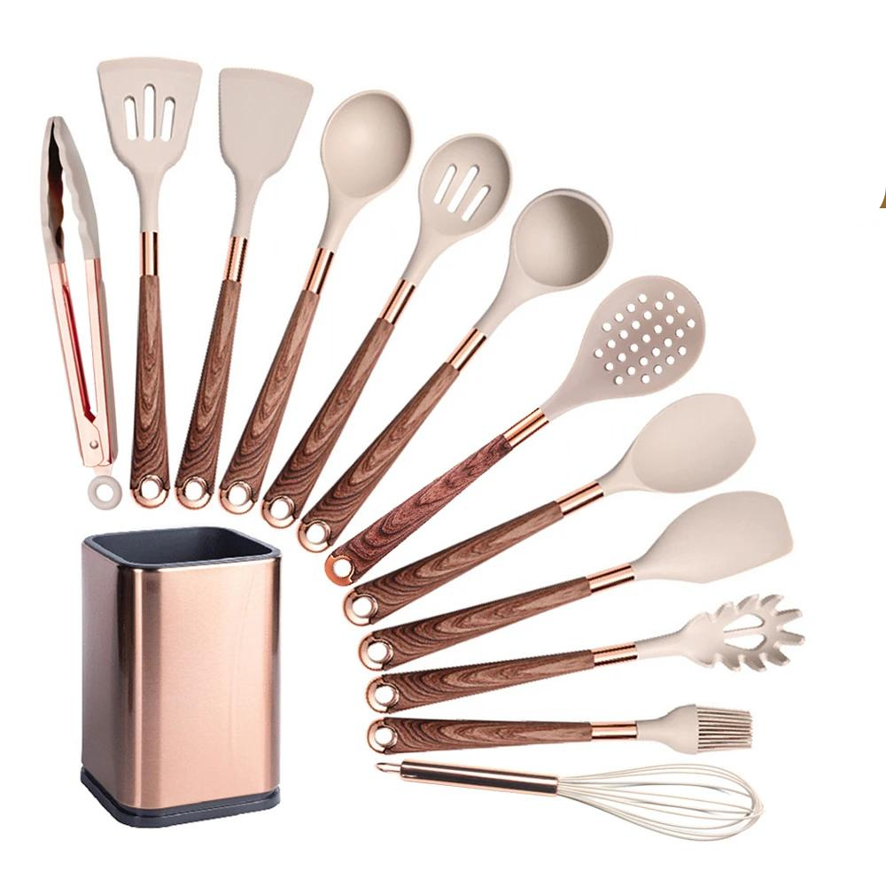 Conjunto de Utensílios de Cozinha com Organizador Inox Ferrazi