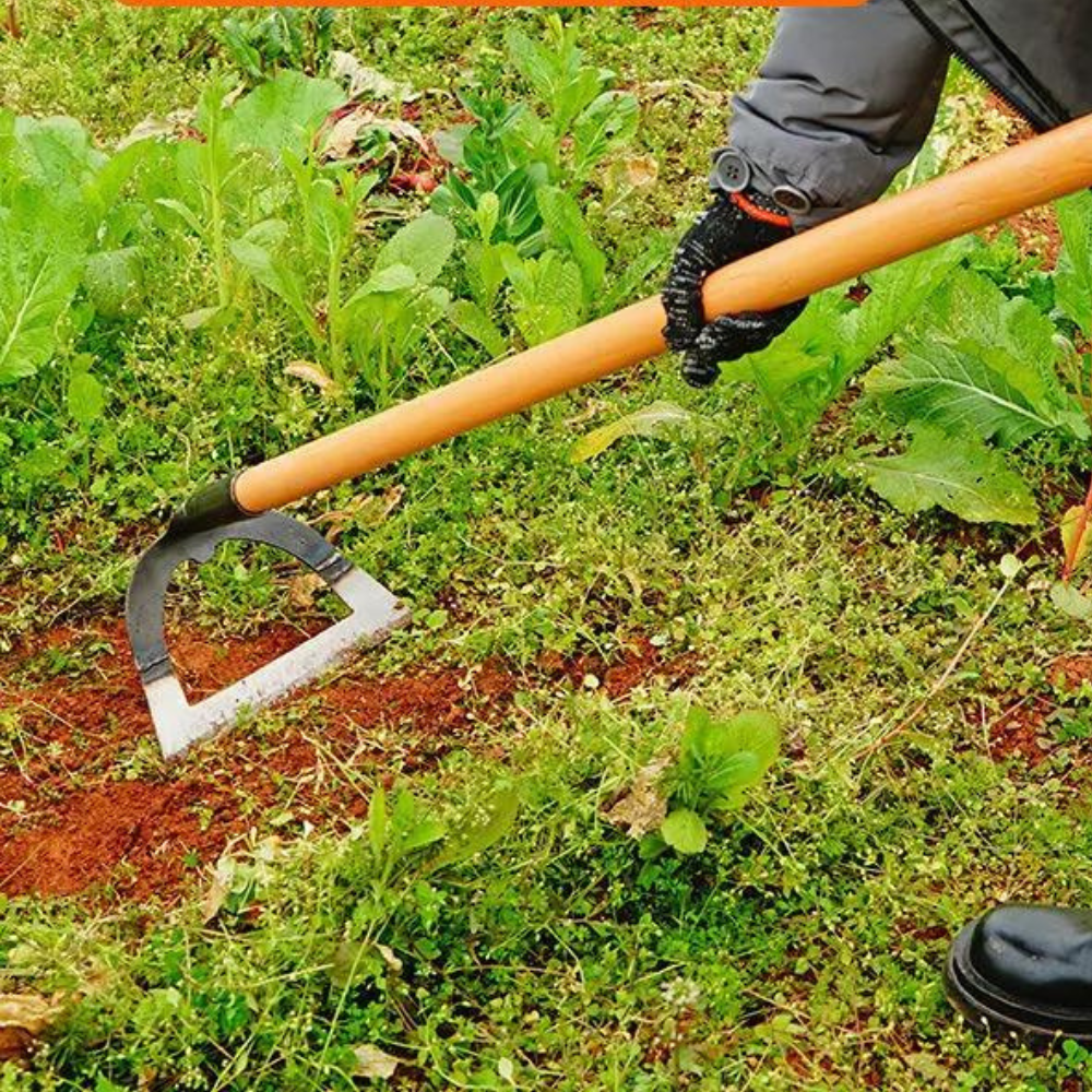 Enxada Vazada de Jardinagem em Aço Inoxidável