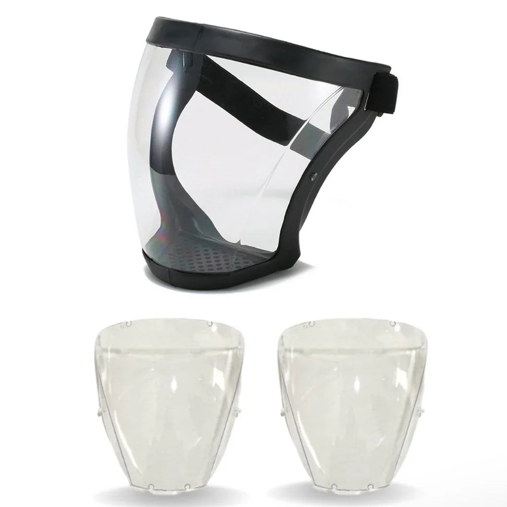 Kit Máscara de Proteção Facial + Lanterna Led de Cabeça