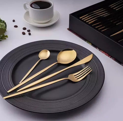 Kit de Talheres Slim em Aço Inoxidável Ferrazi