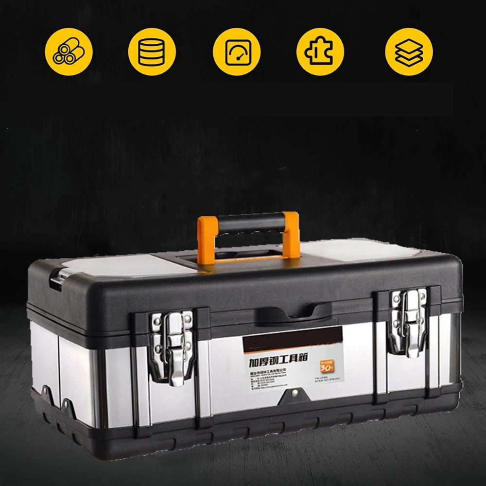 Maleta de Ferramentas Multifuncional em Aço Inoxidável | PowerMax